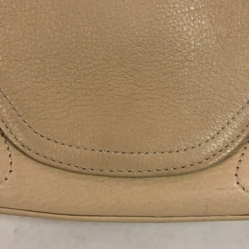 Cole Haan Village H05 Satchel Handbag Beige Pebble Leather NWOT - Picture 3 of 9